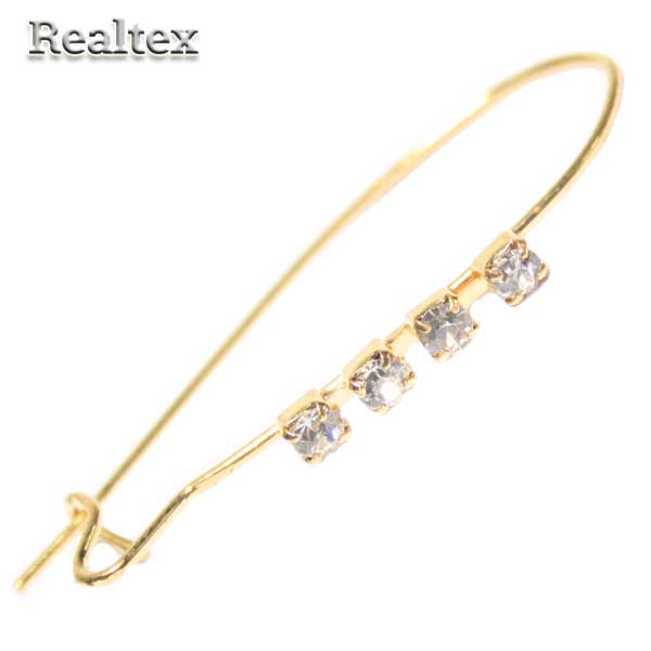 Швензы со стразами ER-05 цв.золото