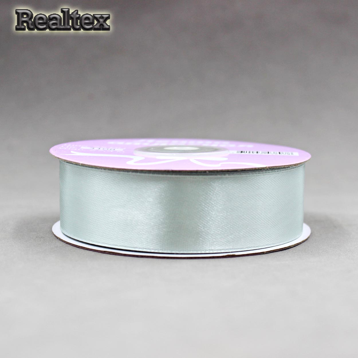 Лента атласная 25мм Realtex (27,4м) цв.3108 светло-серый