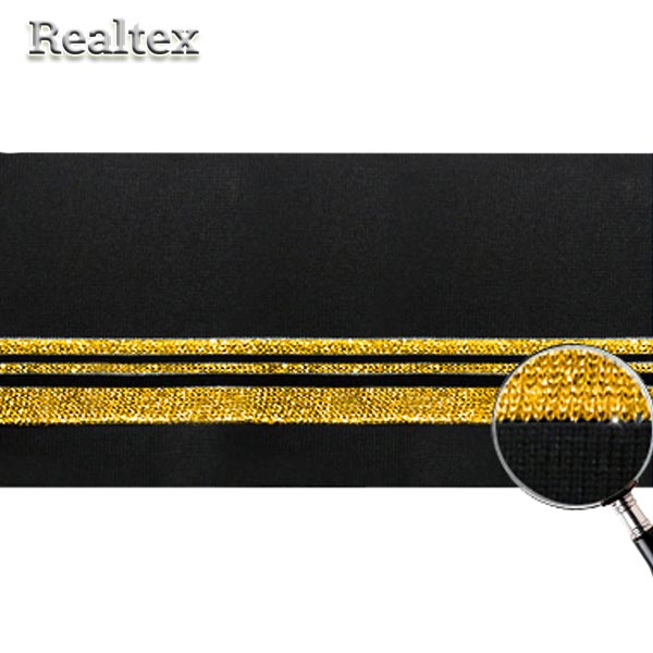 Подвяз ГД15058 13*125см цв.чёрный/золото