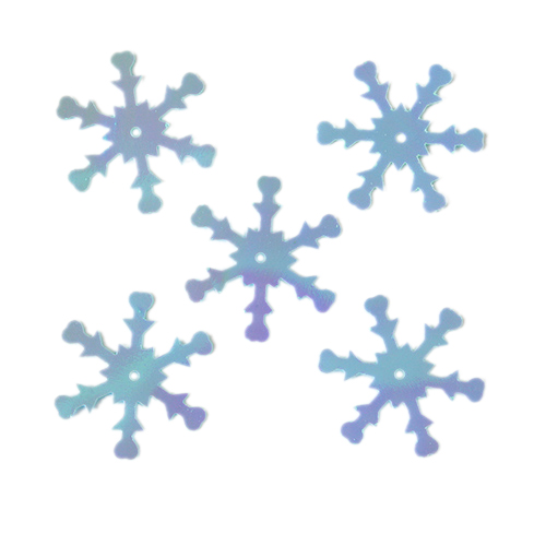 Пайетки "Астра" (10гр) "снежинки"  7мм цв.017 светло-бирюзовый
