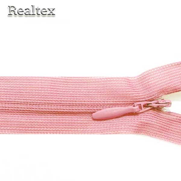 Молния потайная G-013P 20см цв.332 св.гр.розовый