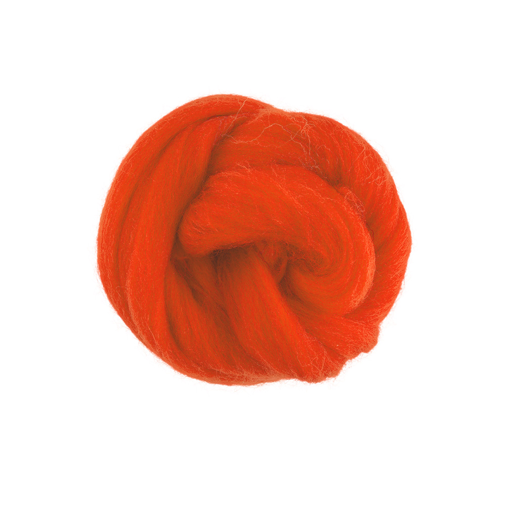 Шерсть для валяния TFS-050 полутонкая (50гр) цв.1446 алый