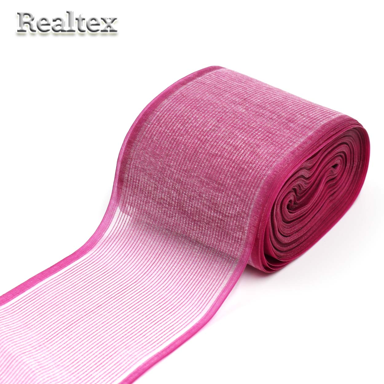 Лента капроновая 80мм с3501г17 цв.23 бордовый