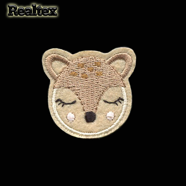 Термоаппликации детские Realtex R-3486 "Олененок" цв.бежевый