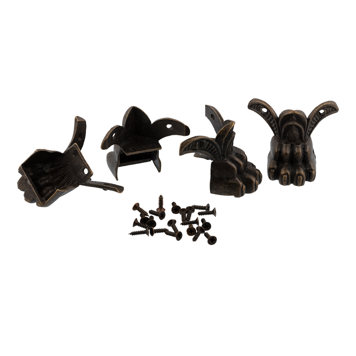 Ножки для шкатулок декоративные "Промысел" WF-030 4,1*3,4см (4шт) цв.бронза  