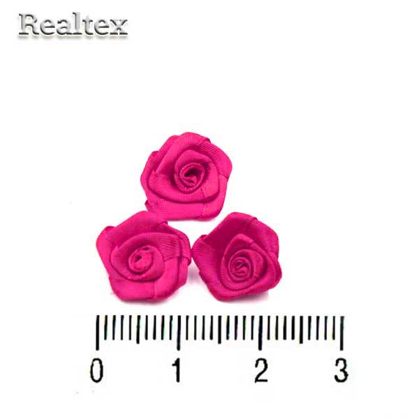 Розочки пришивные атласные Реалтекс R-2 цв.фуксия