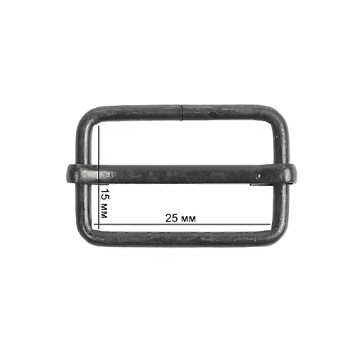 Шлевка металлическая 25х15х2,3мм TSW цв.оксид 