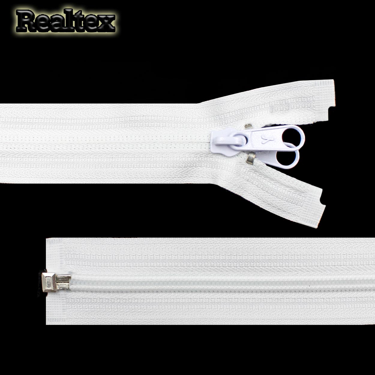 Молния витая G105 Т.5 180см разьемная 2-х язычковая цв.101 белый