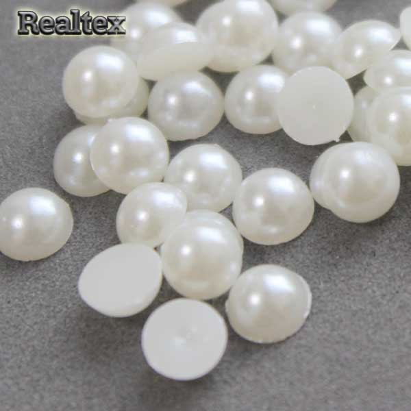 Полу-бусы 10мм (20гр) цв.01 молочный