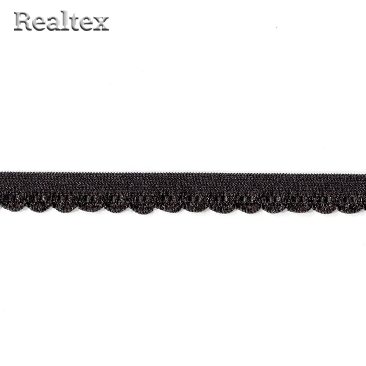 Резинка бельевая Realtex 2086 11мм (50м) цв.черный