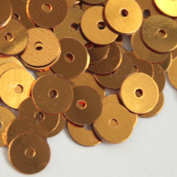 Пайетки "Астра" (10гр) "плоские" 6мм цв.A1 золото 