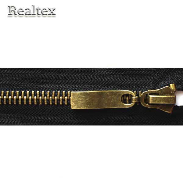 Молния металл Т.8 1замок 75см антик разъемная цв.черный