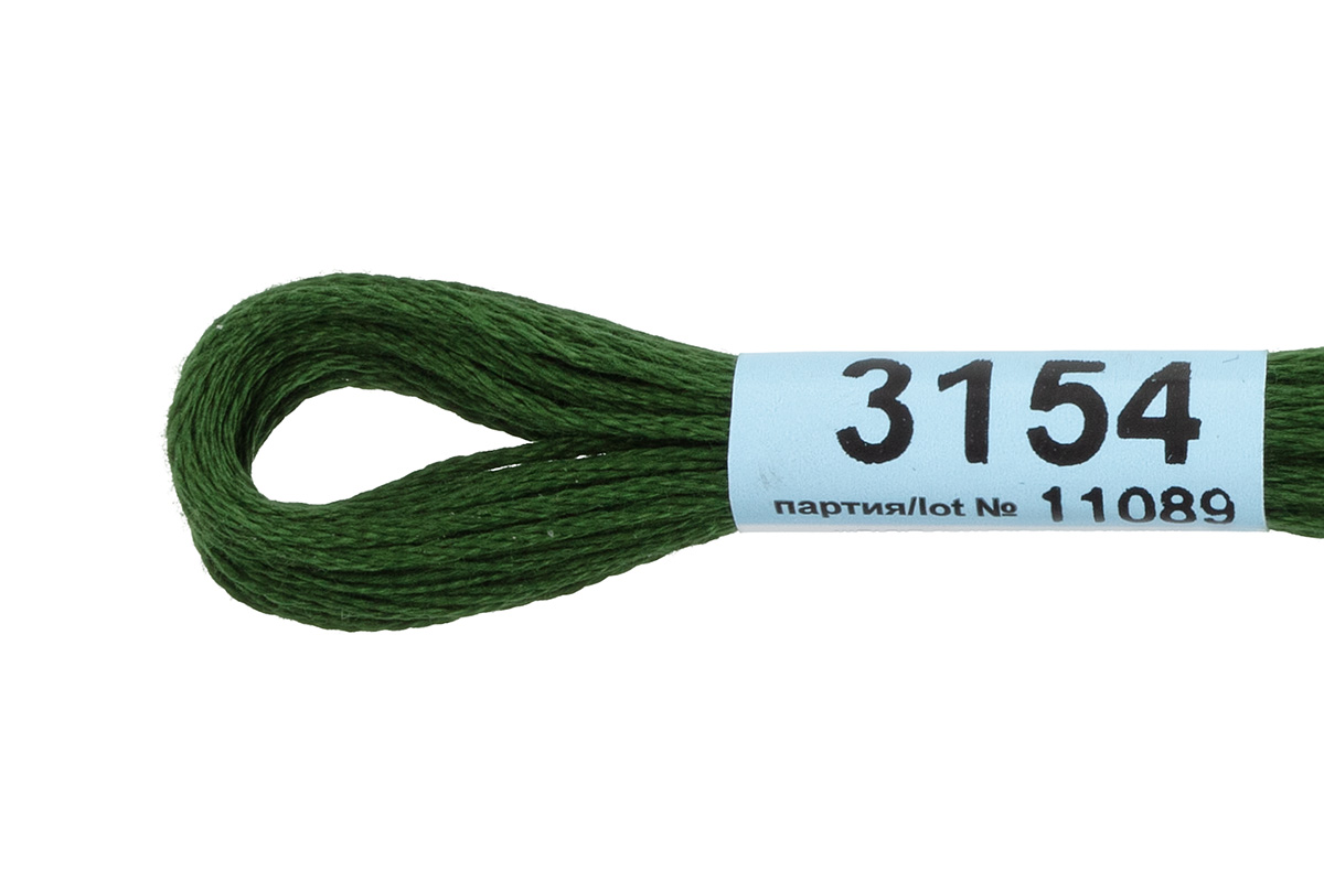 Мулине "Гамма" цв.3154 зеленый хаки