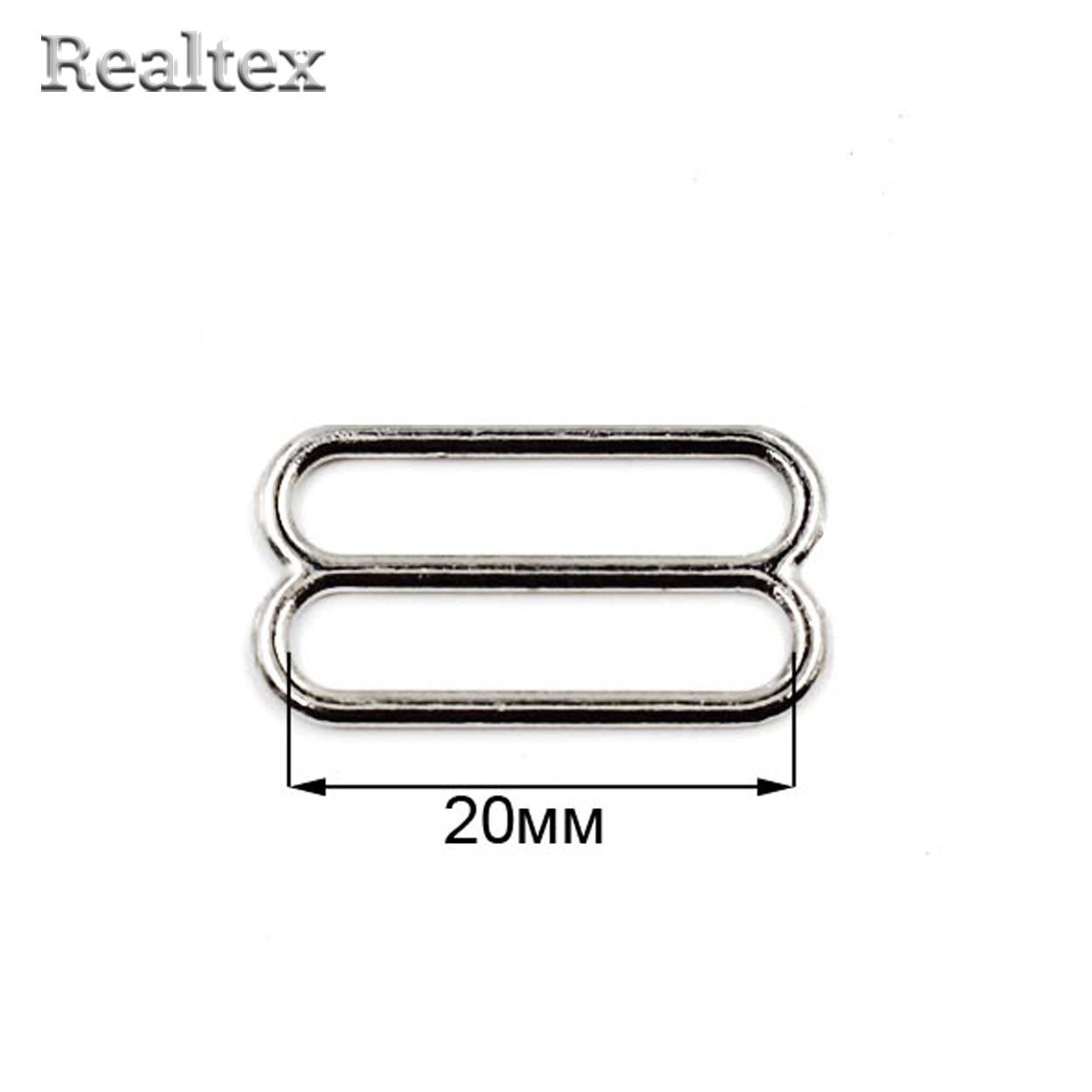 Регулятор  Realtex 20мм металлический цв.никель