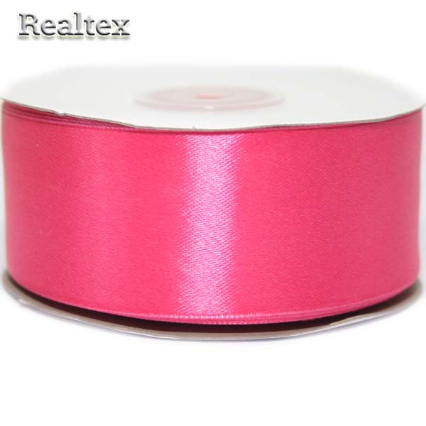 Лента атласная 38мм Realtex (32.9м) цв.014/4175 ярко-розовый