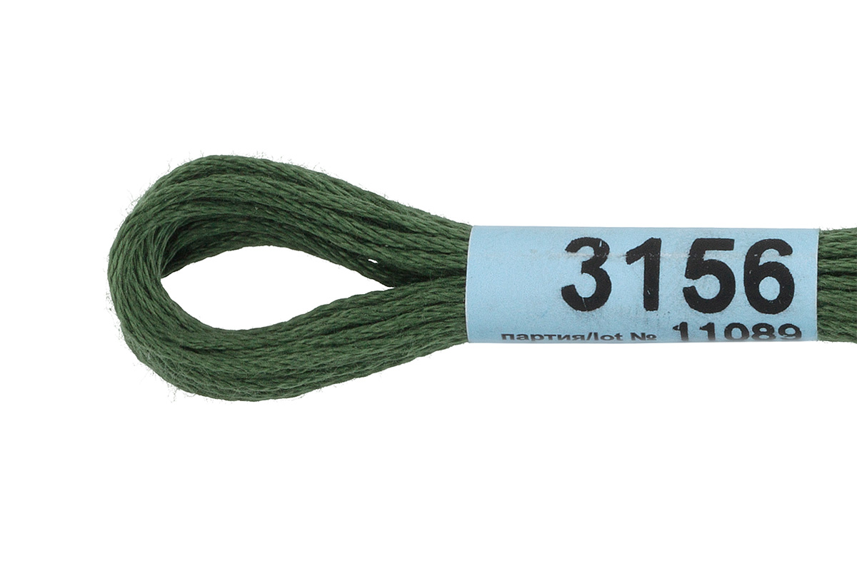 Мулине "Гамма" цв.3156 зеленый-хаки