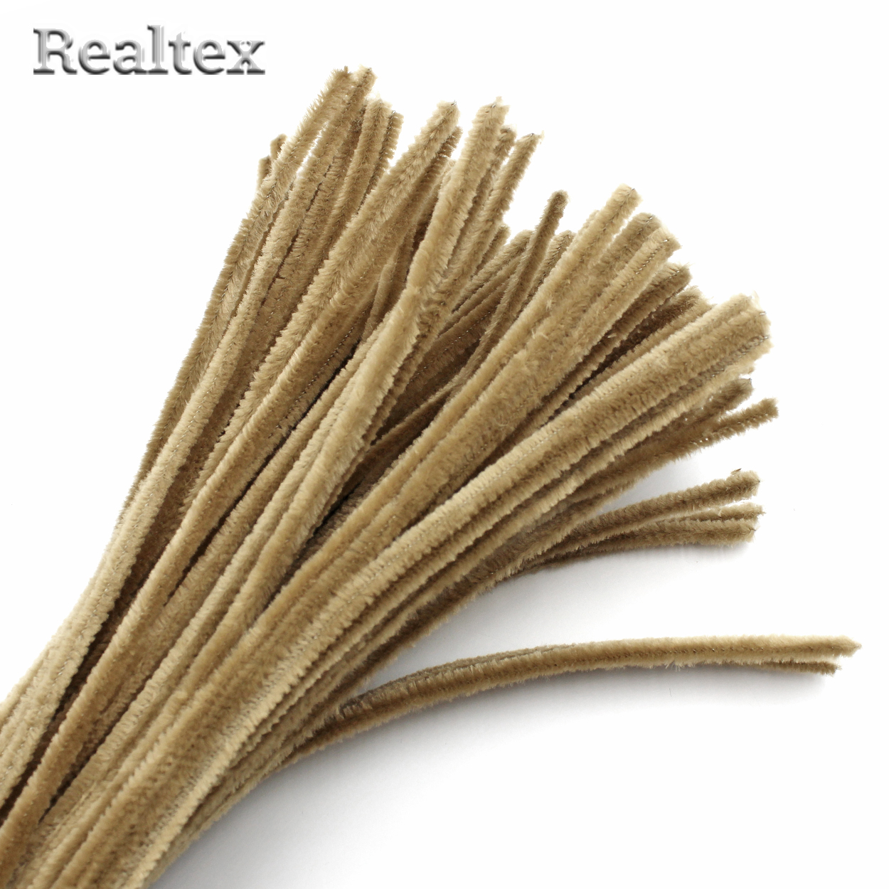 Проволока "Синель" RS для творчества d-6мм 30см (100шт) цв.119 бежевый