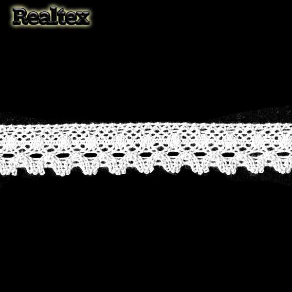 Кружево вязаное  25мм 25.01.117 цв.01 белый