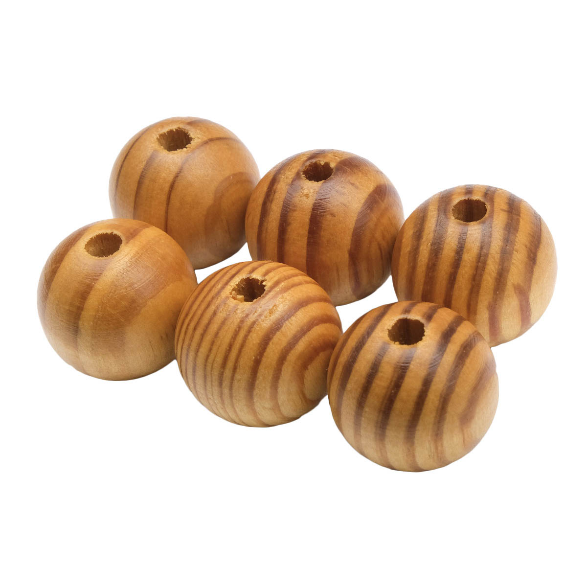 Бусины деревянные WDB 0071 круглые цв.кофейный   