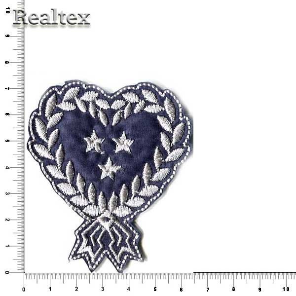 Термоаппликации 53417 "Три звезды" цв.синий