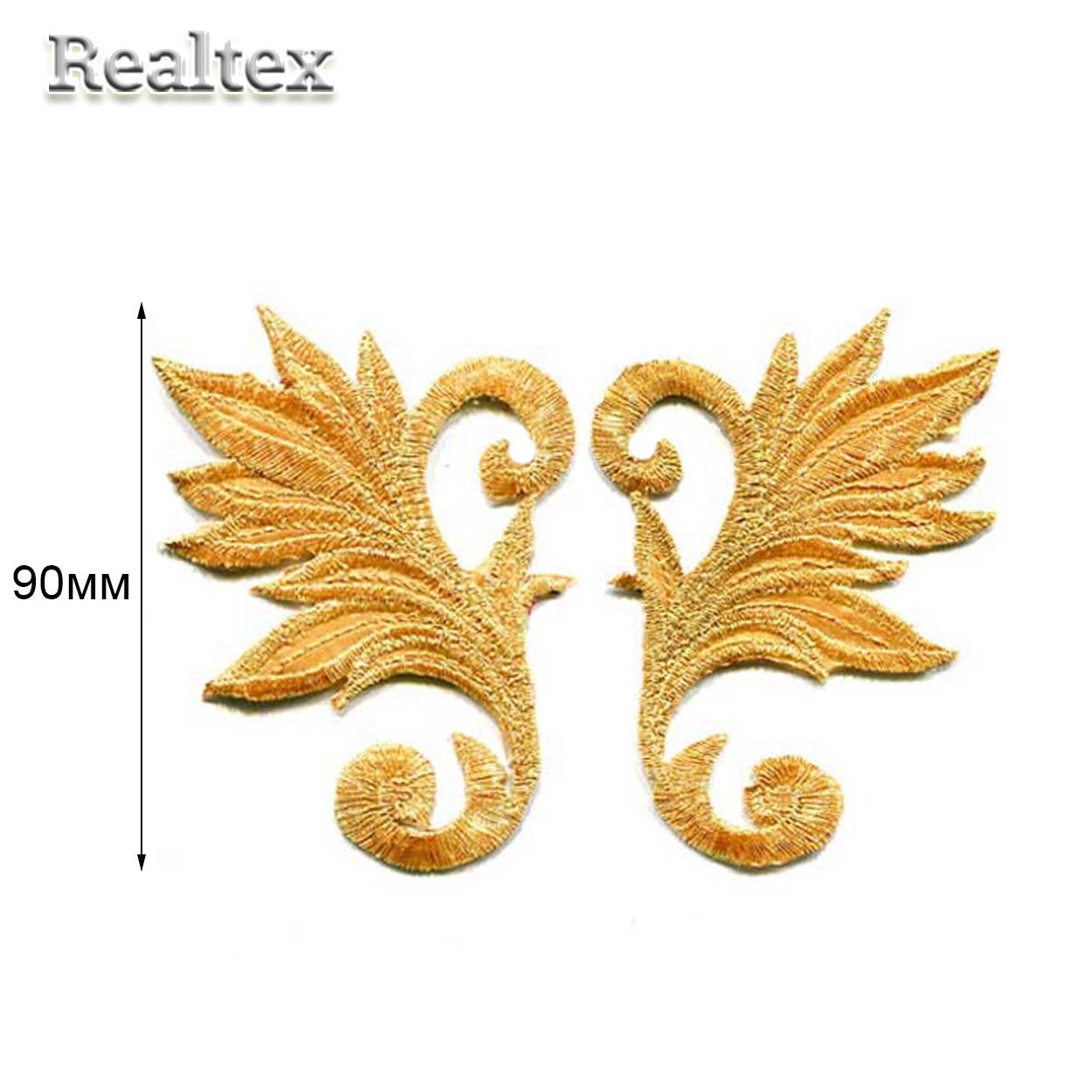 Термоаппликации орнамент Реалтекс R-3460 цв.золото