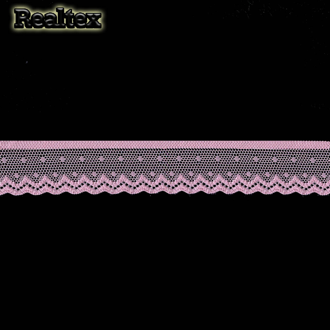 Кружево стрейч  25мм TBY 8028 цв.F134 розовый