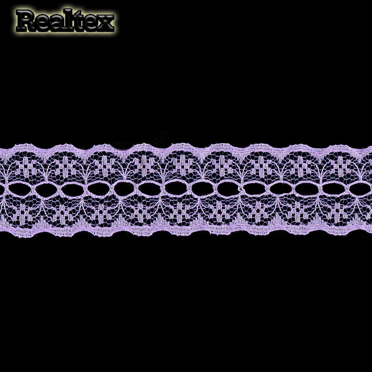 Кружево капроновое  28мм TBY 1670 (27,4м) цв.11 св.сиреневый