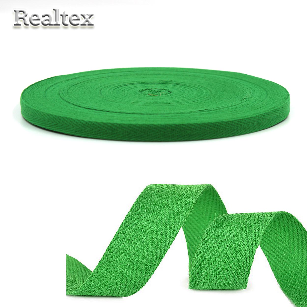 Тесьма киперная 10мм TBY.CT10239 2.5г/м цв.F239 зелёный