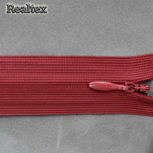 Молния потайная G-013P 20см цв.172 бордовый