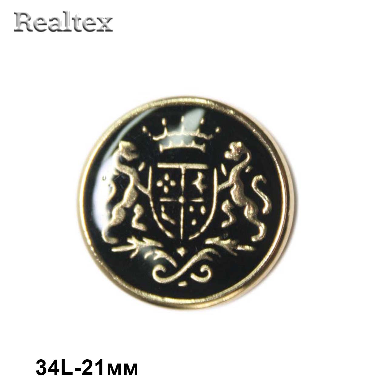 Пуговицы LA X-34 34L (36шт) цв.G/Blk