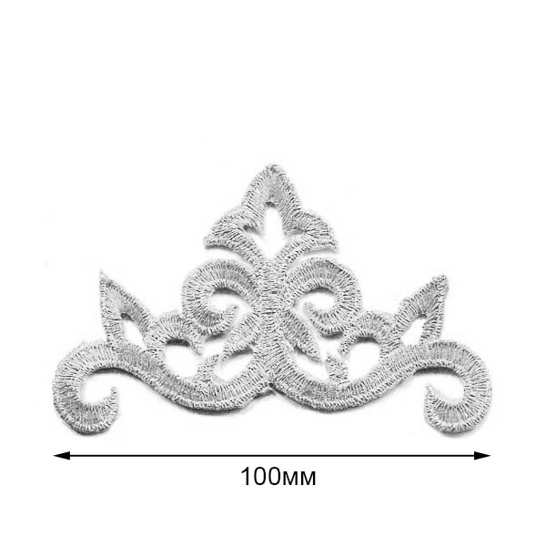 Термоаппликации орнамент Реалтекс R-2378 цв.серебро