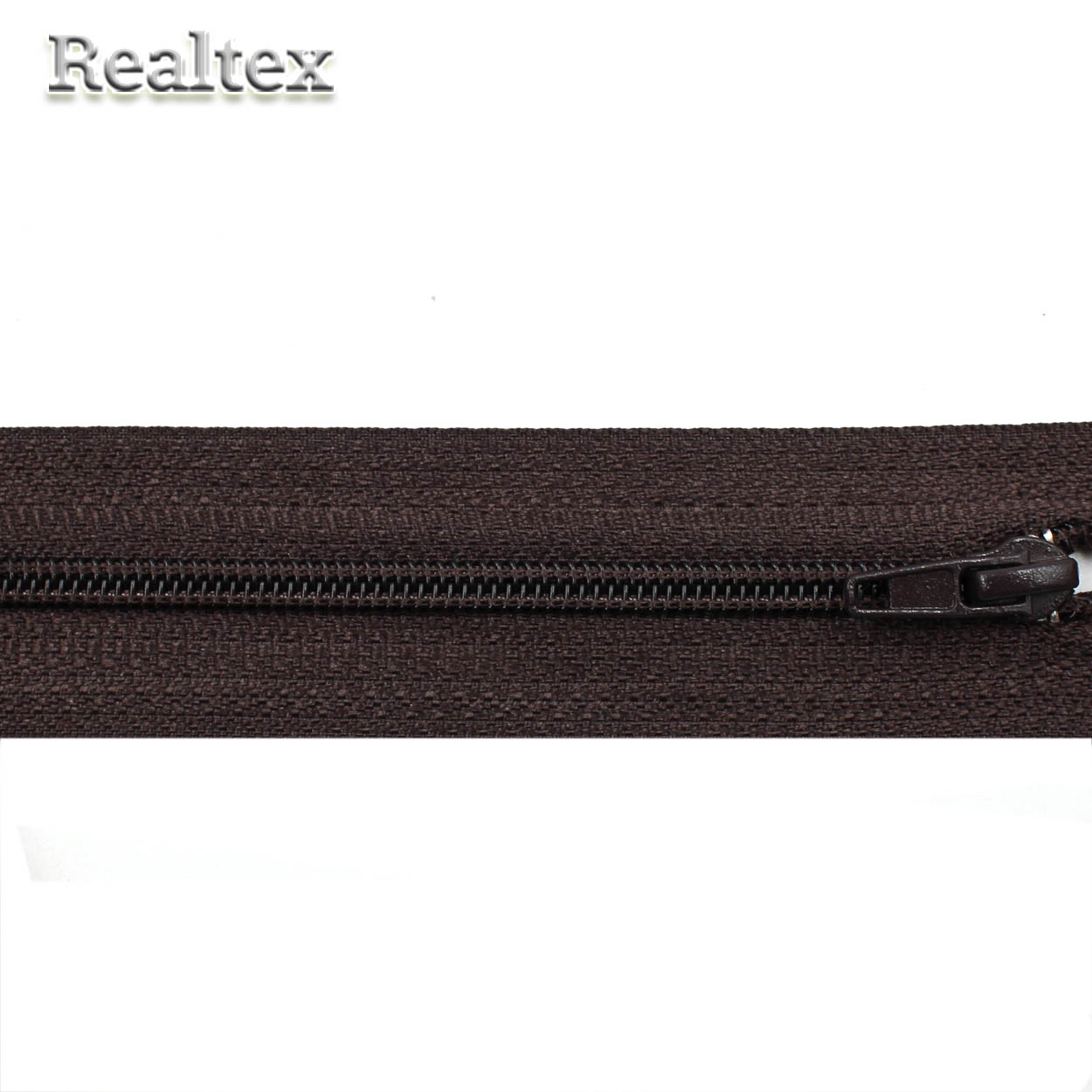 Молния витая Т.4 20см неразъемная замок автомат цв.304 коричневый