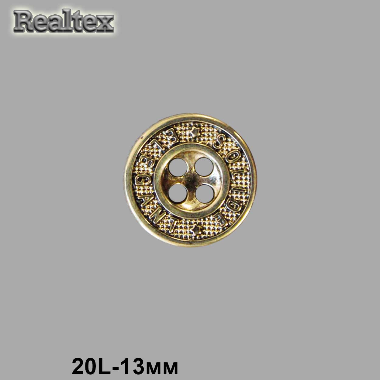 Пуговицы LA 1395 20L (72шт) цв.AG 