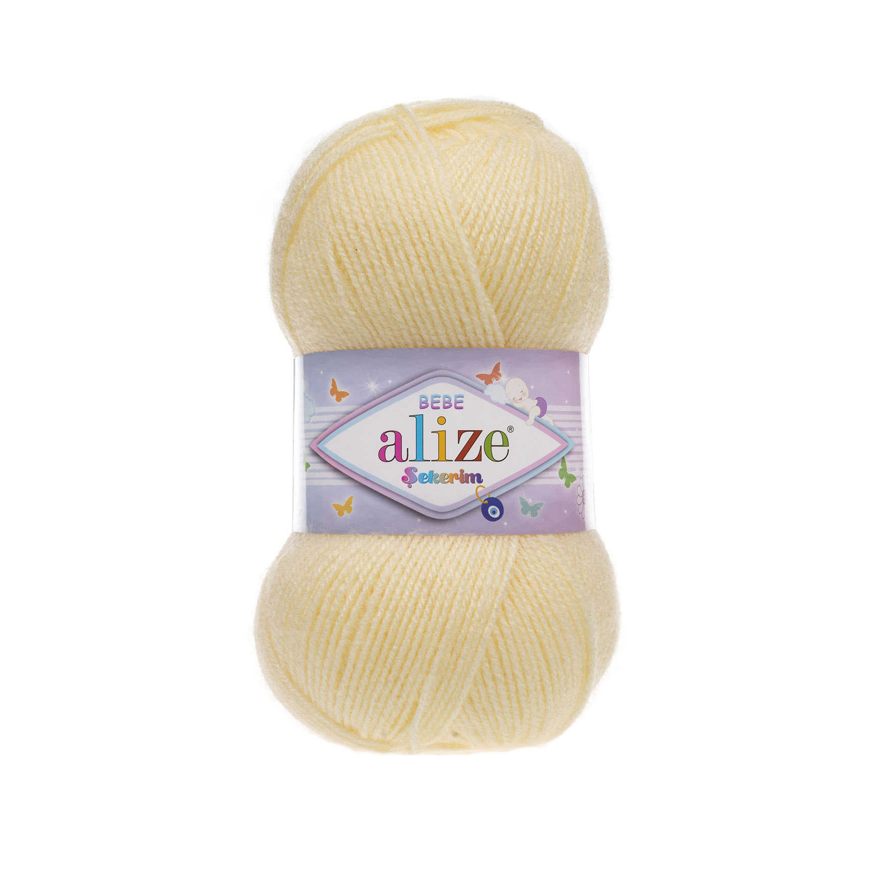 Пряжа Alize "Sekerim Bebe" (100гр) цв.013 светлый лимон