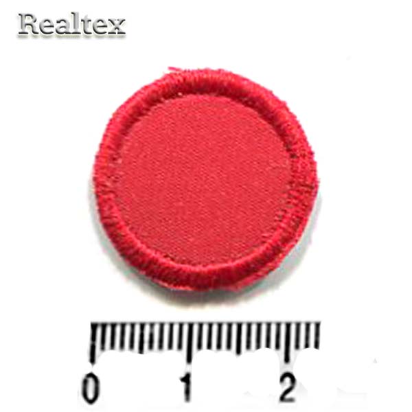 Термоаппликации 008 "Круг малый" цв.красный 