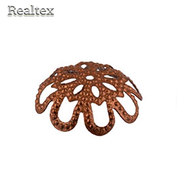 Розетка для бус "Zlatka" DC-008/5 цв.05 медь