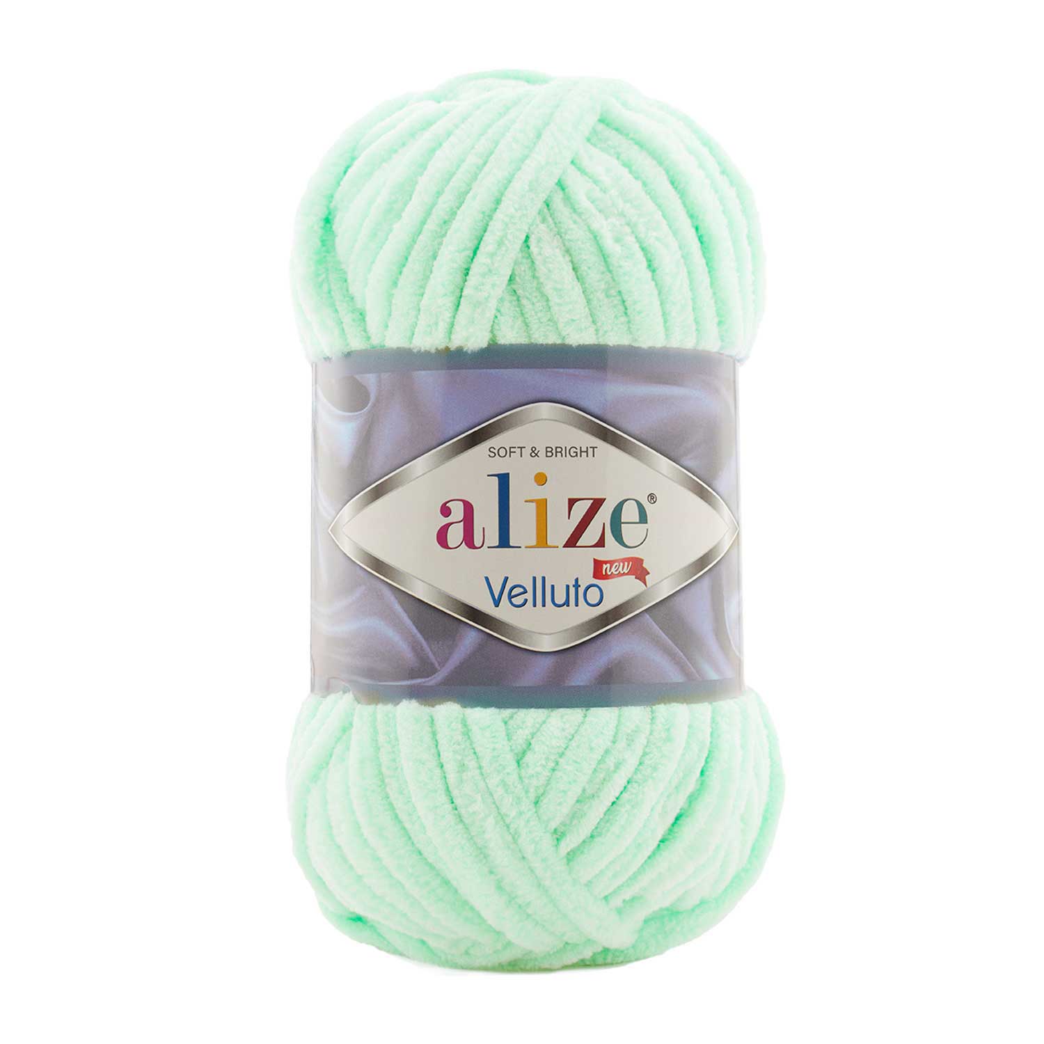 Пряжа Alize "Velluto" (0,5кг) цв.464 мята