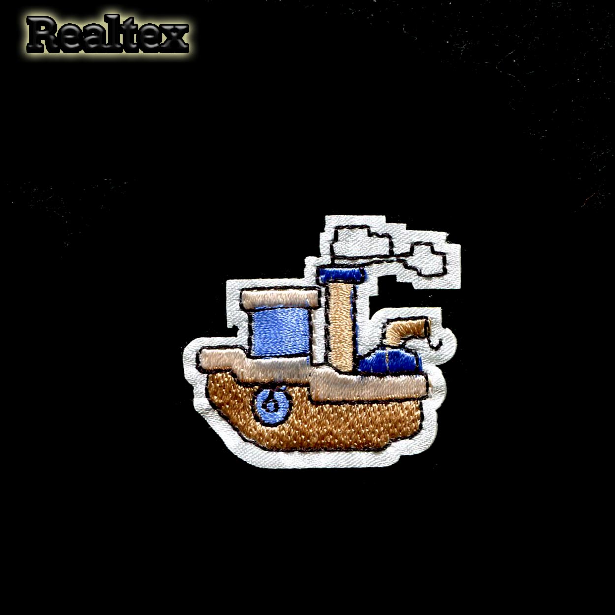 Термоаппликации детские Realtex R-1161 "Кораблик" цв.бежевый