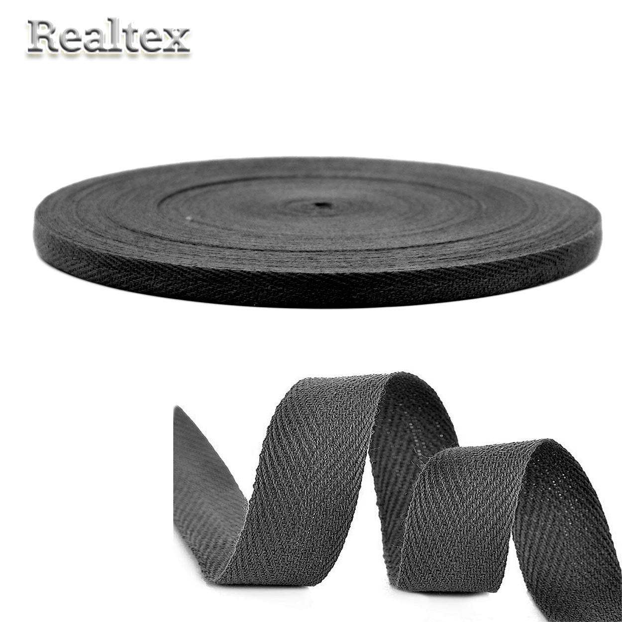 Тесьма киперная 10мм TBY.CT10322 2.5г/м цв.F322 чёрно-синий