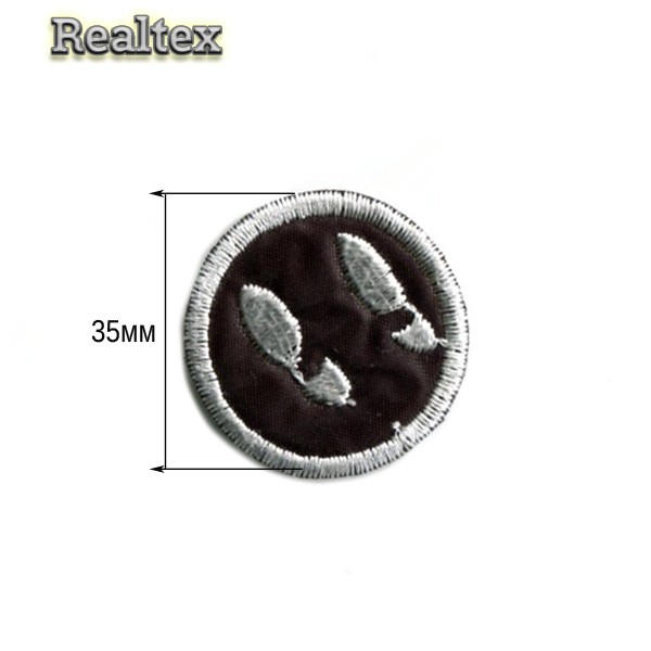 Термоаппликации 1317 "Следы" цв.черный/белый