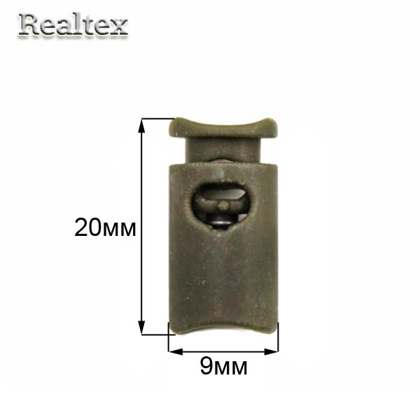 Фиксатор пластиковый 203 М (250шт) цв.хаки