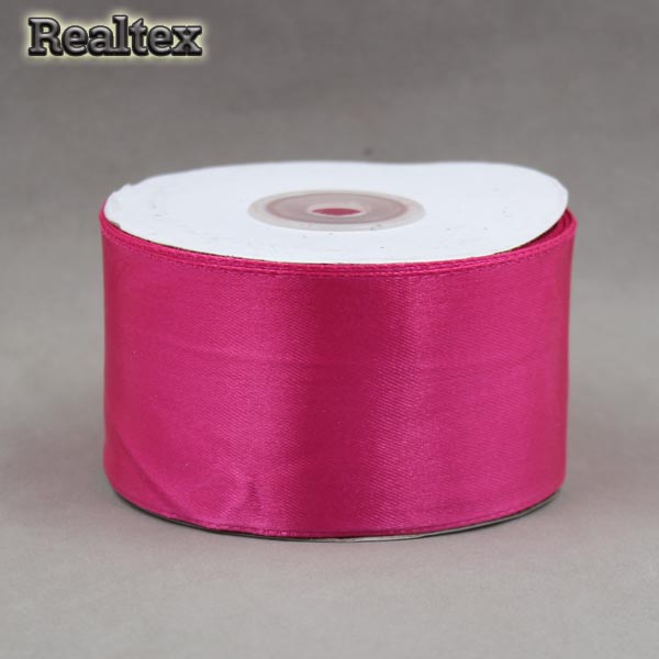 Лента атласная 50мм Realtex (32,9м) цв.167 малиновый