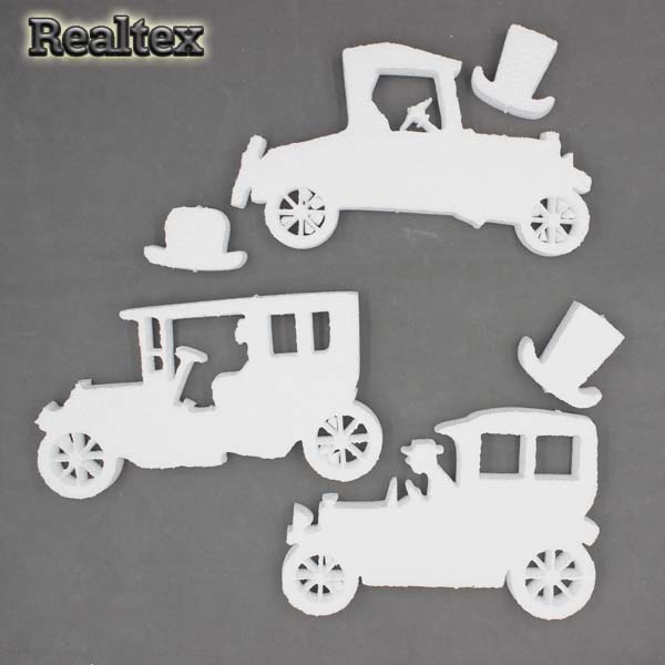 Заготовка для декорирования Ретро машины 22см мод.13453 (пенопласт пористый) 