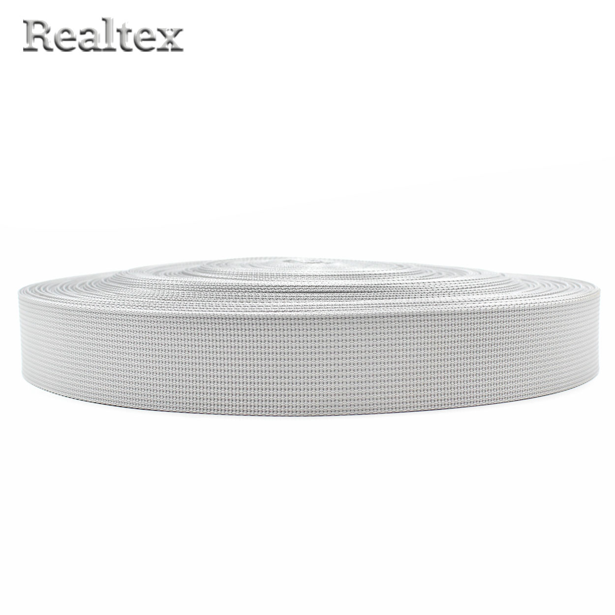  Лента ременная Realtex Premium 32мм (45,7м) цв.19 светло-серый