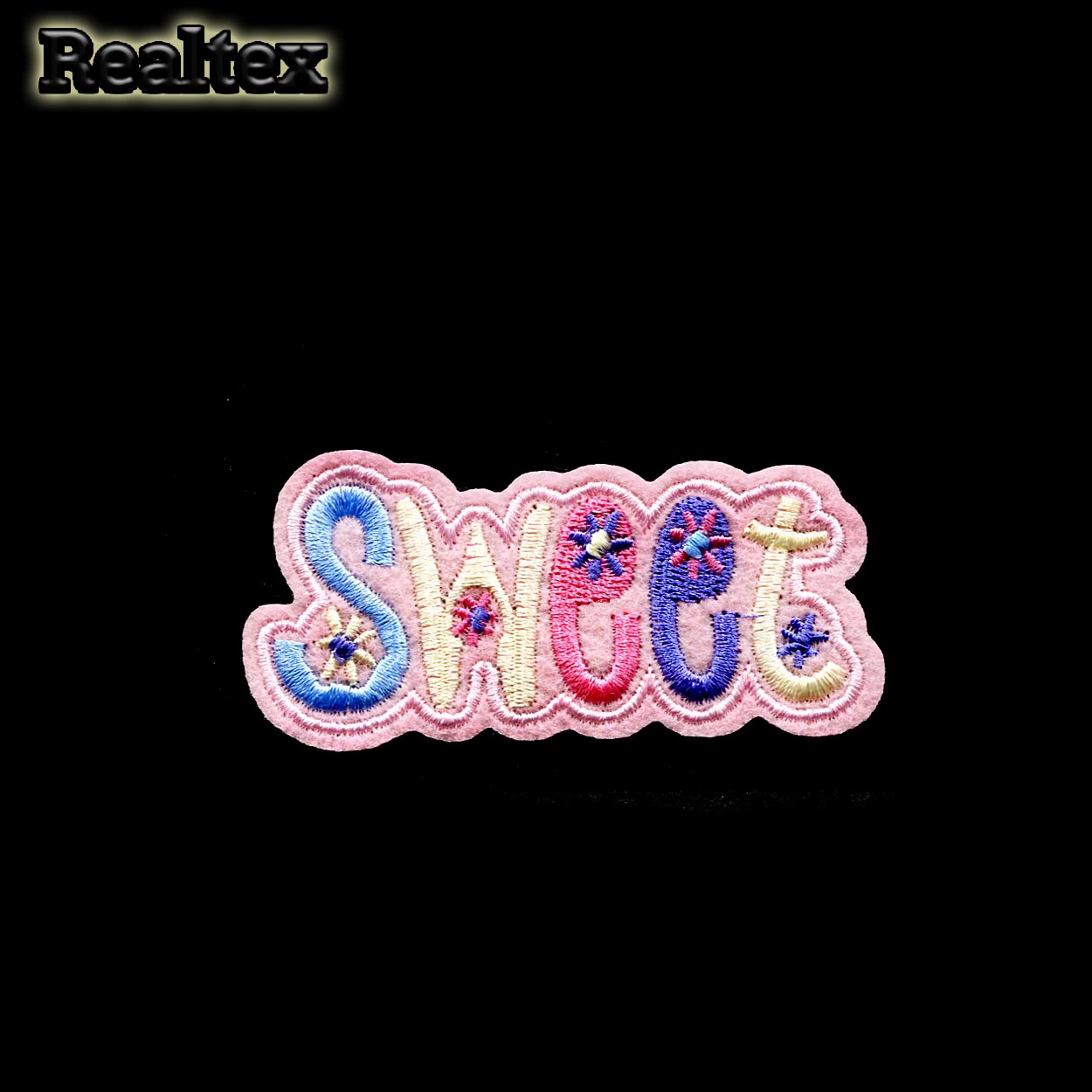  Термоаппликации детские Realtex S-5582  "SWEET" цв.розовый/mix