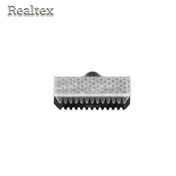 Концевик "Zlatka" FMK-E02 для бус цв.03 античное серебро