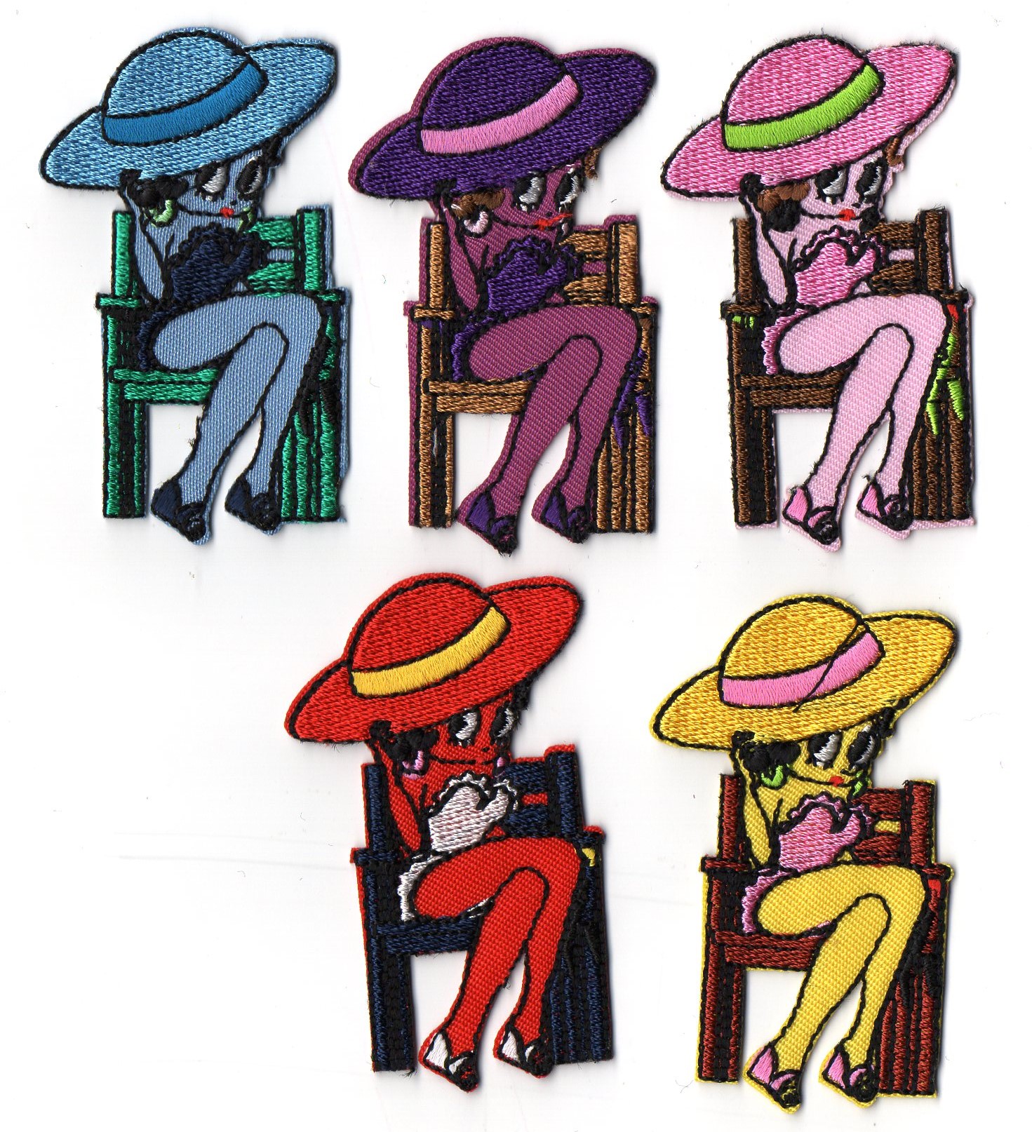 Термоаппликации детские 4010/14 "Дама на стуле" (12шт)