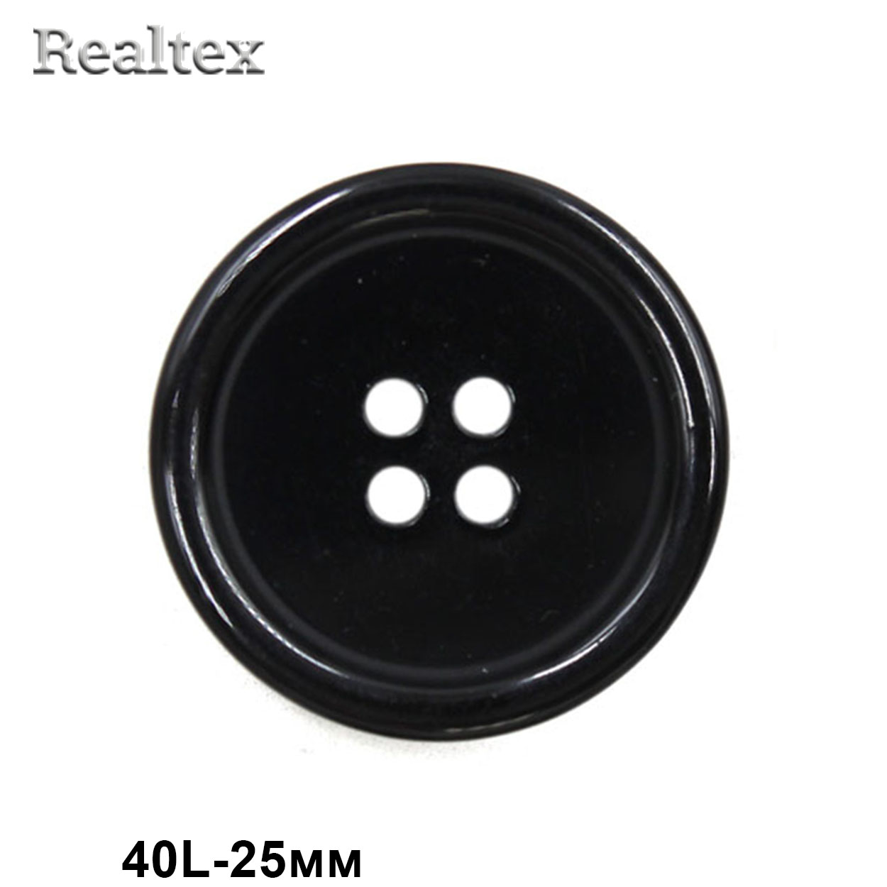 Пуговицы CBX 2P9-09 40L (36шт) цв.Blk-200