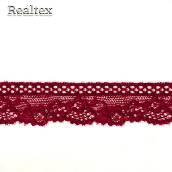 Кружево стрейч  30мм A413 0327100 цв.бордовый