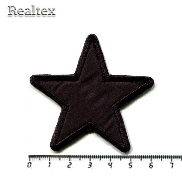 Термоаппликации 016 "Звезда" цв.черный